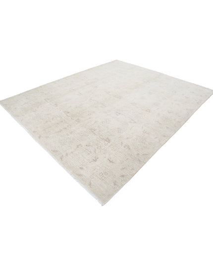 Serenity 7' 11" X 9' 6" Hand Knotted Wool Rug 7' 11" X 9' 6" (241 X 290) / Ivory / Wool