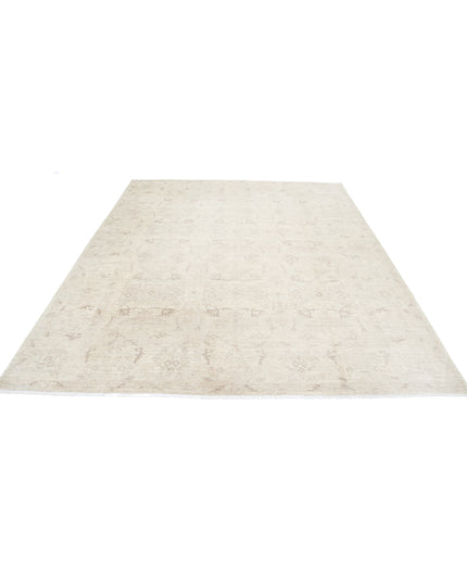 Serenity 7' 11" X 9' 6" Hand Knotted Wool Rug 7' 11" X 9' 6" (241 X 290) / Ivory / Wool