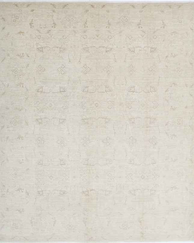 Serenity 7' 11" X 9' 6" Hand Knotted Wool Rug 7' 11" X 9' 6" (241 X 290) / Ivory / Wool
