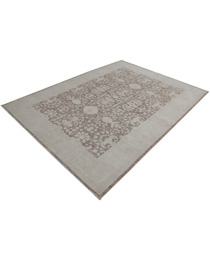 Serenity 6' 1" X 7' 10" Hand Knotted Wool Rug 6' 1" X 7' 10" (185 X 239) / Brown / Wool
