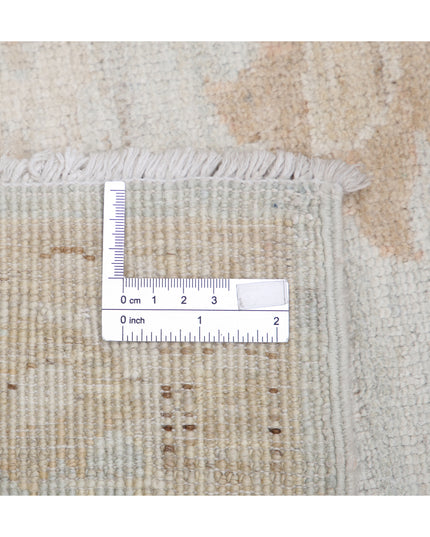 Serenity 3' 2" X 4' 7" Hand Knotted Wool Rug 3' 2" X 4' 7" (97 X 140) / Blue / Wool