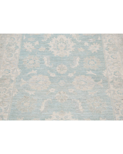 Serenity 3' 2" X 4' 10" Hand Knotted Wool Rug 3' 2" X 4' 10" (97 X 147) / Green / Wool