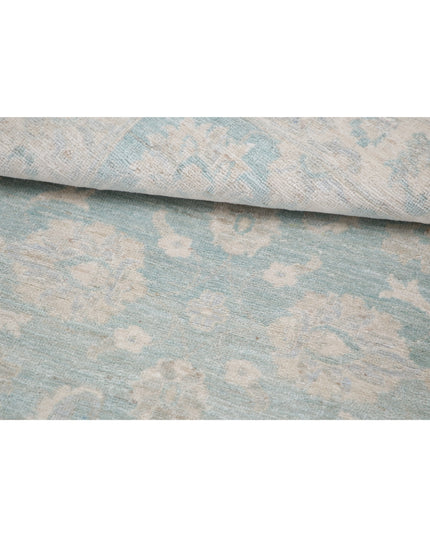 Serenity 3' 2" X 4' 10" Hand Knotted Wool Rug 3' 2" X 4' 10" (97 X 147) / Green / Wool