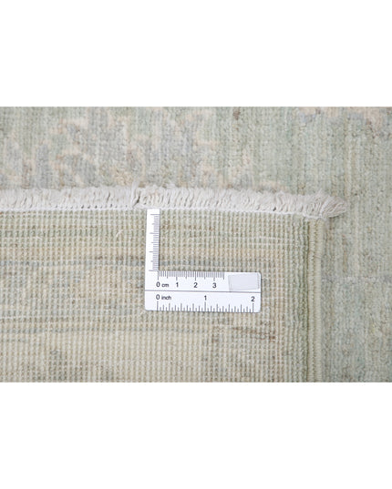 Serenity 3' 1" X 4' 7" Hand Knotted Wool Rug 3' 1" X 4' 7" (94 X 140) / Green / Wool