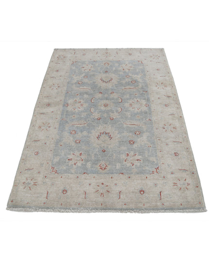 Serenity 3' 2" X 4' 11" Hand Knotted Wool Rug 3' 2" X 4' 11" (97 X 150) / Blue / Wool