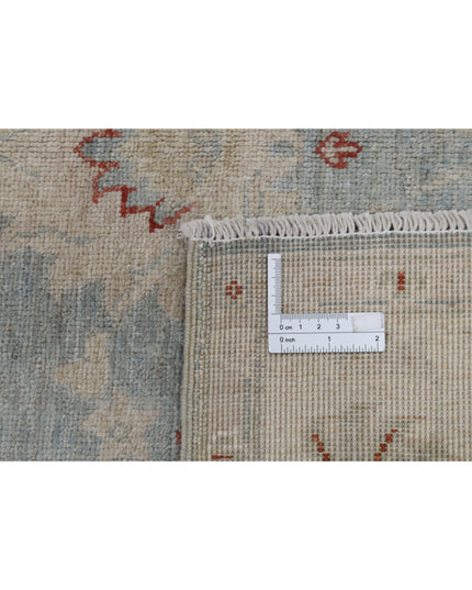 Serenity 3' 2" X 4' 11" Hand Knotted Wool Rug 3' 2" X 4' 11" (97 X 150) / Blue / Wool