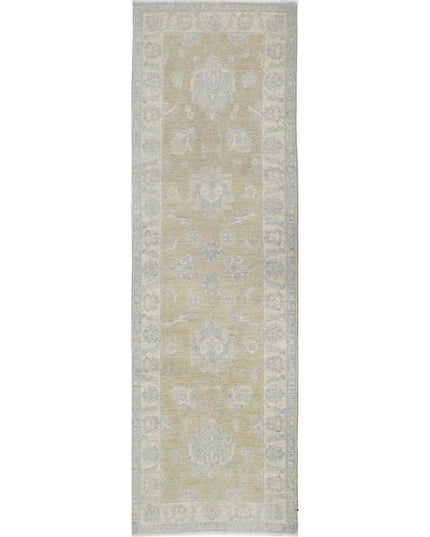 Serenity 2' 6" X 8' 4" Hand Knotted Wool Rug 2' 6" X 8' 4" (76 X 254) / Taupe / Wool