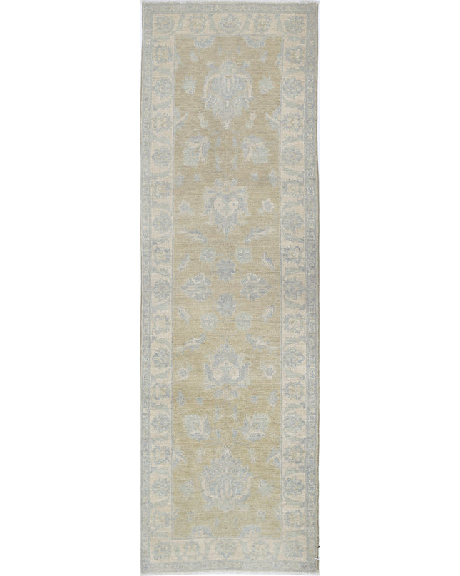 Serenity 2' 6" X 8' 4" Hand Knotted Wool Rug 2' 6" X 8' 4" (76 X 254) / Taupe / Wool