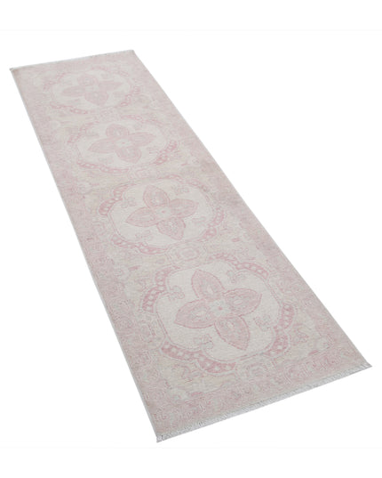 Serenity 2' 0" X 6' 3" Hand Knotted Wool Rug 2' 0" X 6' 3" (61 X 191) / Ivory / Wool