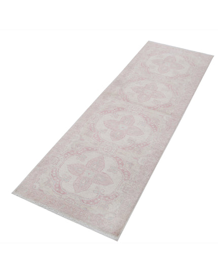 Serenity 2' 0" X 6' 3" Hand Knotted Wool Rug 2' 0" X 6' 3" (61 X 191) / Ivory / Wool