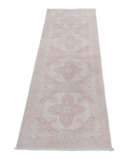 Serenity 2' 0" X 6' 3" Hand Knotted Wool Rug 2' 0" X 6' 3" (61 X 191) / Ivory / Wool