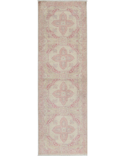 Serenity 2' 0" X 6' 3" Hand Knotted Wool Rug 2' 0" X 6' 3" (61 X 191) / Ivory / Wool