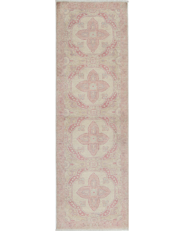 Serenity 2' 0" X 6' 3" Hand Knotted Wool Rug 2' 0" X 6' 3" (61 X 191) / Ivory / Wool