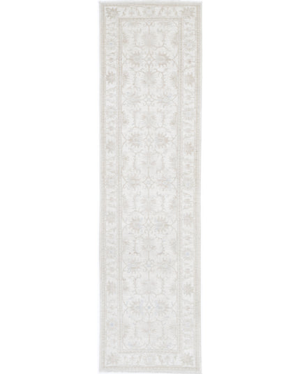 Serenity 2' 8" X 8' 6" Hand Knotted Wool Rug 2' 8" X 8' 6" (81 X 259) / Ivory / Wool