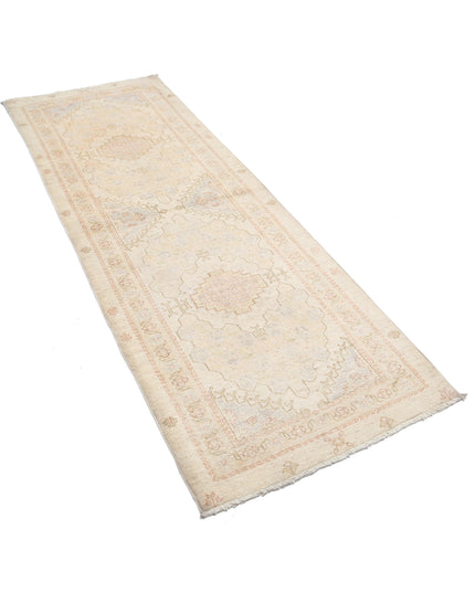 Serenity 2' 7" X 7' 3" Hand Knotted Wool Rug 2' 7" X 7' 3" (79 X 221) / Ivory / Wool