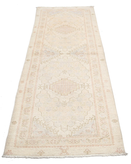 Serenity 2' 7" X 7' 3" Hand Knotted Wool Rug 2' 7" X 7' 3" (79 X 221) / Ivory / Wool