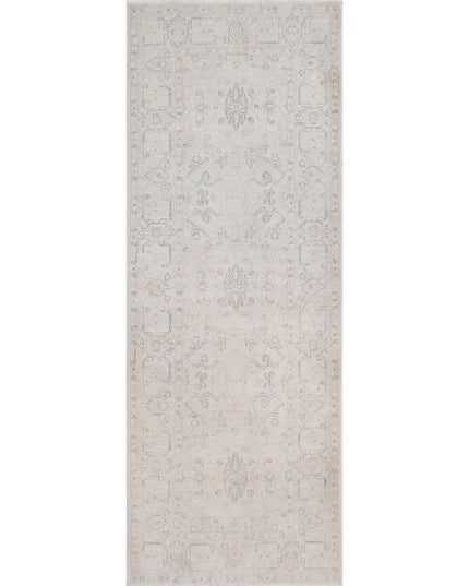 Serenity 2' 11" X 7' 11" Hand Knotted Wool Rug 2' 11" X 7' 11" (89 X 241) / Ivory / Wool