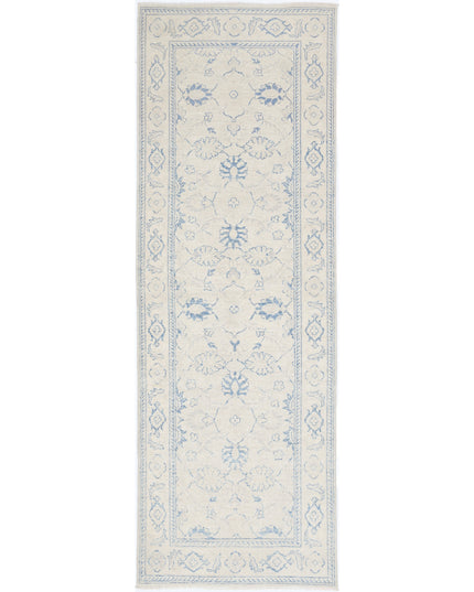 Serenity 2' 7" X 8' 4" Hand Knotted Wool Rug 2' 7" X 8' 4" (79 X 254) / Ivory / Wool