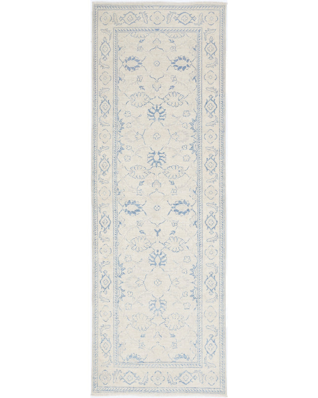 Serenity 2' 7" X 8' 4" Hand Knotted Wool Rug 2' 7" X 8' 4" (79 X 254) / Ivory / Wool