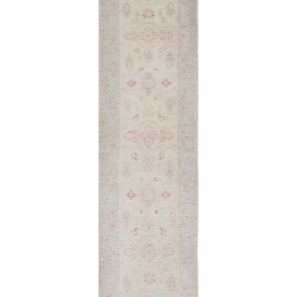 Serenity 2' 7" X 9' 6" Hand Knotted Wool Rug 2' 7" X 9' 6" (79 X 290) / Ivory / Wool