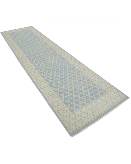 Serenity 2' 11" X 11' 0" Hand Knotted Wool Rug 2' 11" X 11' 0" (89 X 335) / Blue / Wool