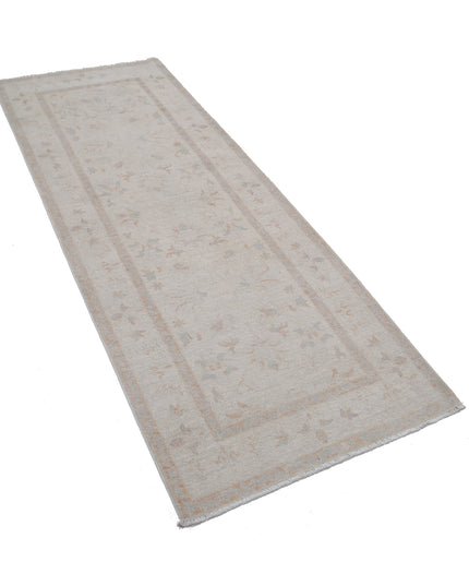 Serenity 2' 10" X 7' 7" Hand Knotted Wool Rug 2' 10" X 7' 7" (86 X 231) / Ivory / Wool