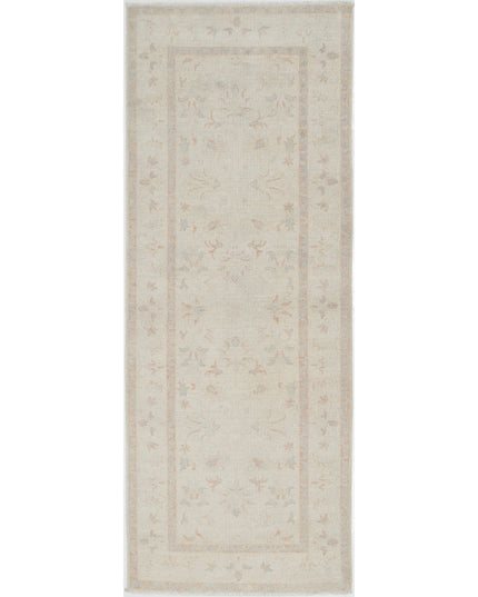 Serenity 2' 10" X 7' 7" Hand Knotted Wool Rug 2' 10" X 7' 7" (86 X 231) / Ivory / Wool