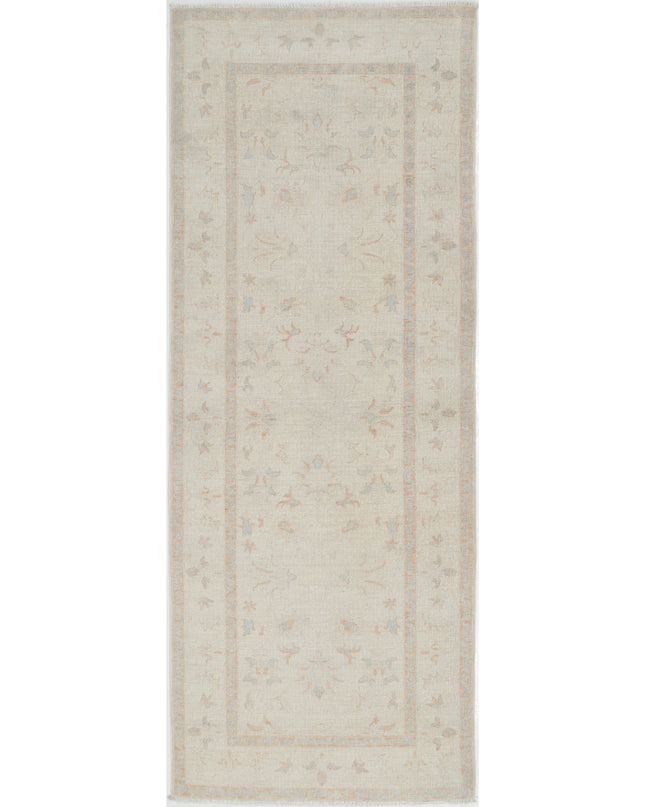 Serenity 2' 10" X 7' 7" Hand Knotted Wool Rug 2' 10" X 7' 7" (86 X 231) / Ivory / Wool