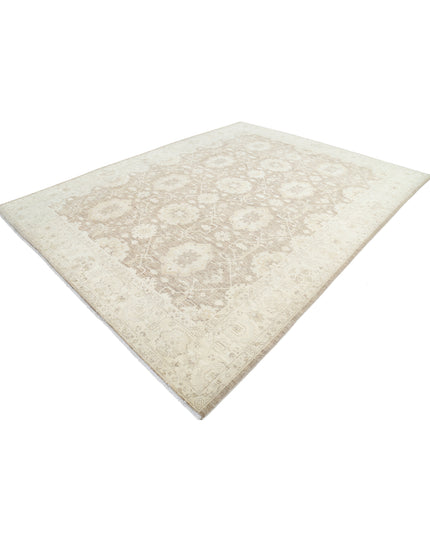Serenity 8' 11" X 11' 7" Hand Knotted Wool Rug 8' 11" X 11' 7" (272 X 353) / Brown / Wool