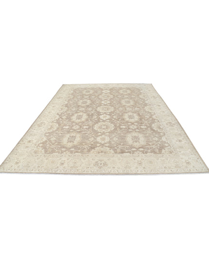 Serenity 8' 11" X 11' 7" Hand Knotted Wool Rug 8' 11" X 11' 7" (272 X 353) / Brown / Wool