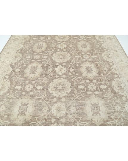 Serenity 8' 11" X 11' 7" Hand Knotted Wool Rug 8' 11" X 11' 7" (272 X 353) / Brown / Wool