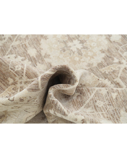 Serenity 8' 11" X 11' 7" Hand Knotted Wool Rug 8' 11" X 11' 7" (272 X 353) / Brown / Wool