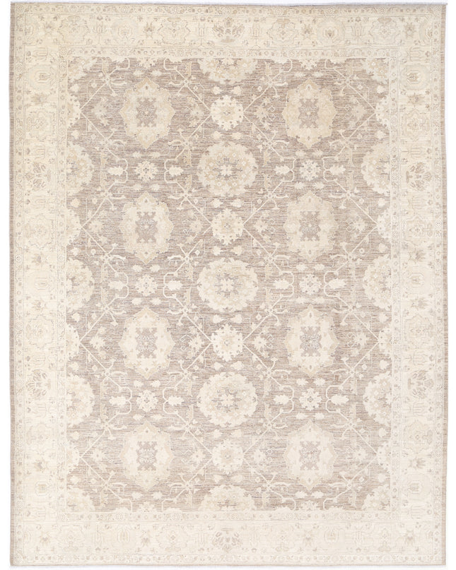 Serenity 8' 11" X 11' 7" Hand Knotted Wool Rug 8' 11" X 11' 7" (272 X 353) / Brown / Wool