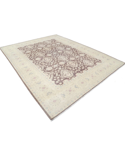 Serenity 8' 7" X 10' 7" Hand Knotted Wool Rug 8' 7" X 10' 7" (262 X 322) / Brown / Wool