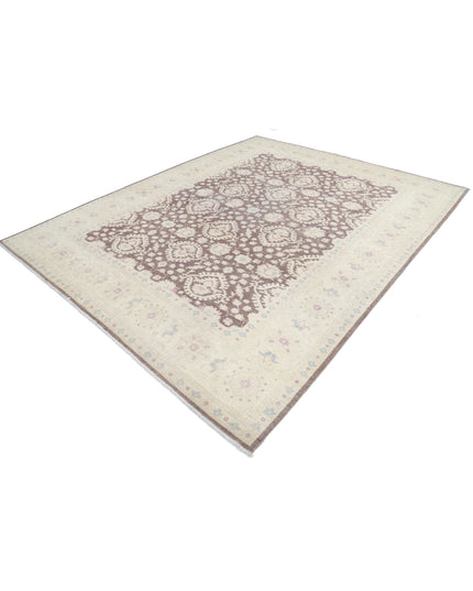 Serenity 8' 7" X 10' 7" Hand Knotted Wool Rug 8' 7" X 10' 7" (262 X 322) / Brown / Wool