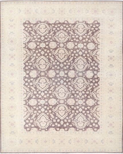 Serenity 8' 7" X 10' 7" Hand Knotted Wool Rug 8' 7" X 10' 7" (262 X 322) / Brown / Wool