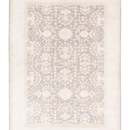 Serenity 6' 0" X 8' 3" Hand Knotted Wool Rug 6' 0" X 8' 3" (183 X 251) / Brown / Wool