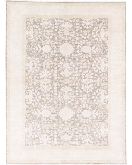 Serenity 6' 0" X 8' 3" Hand Knotted Wool Rug 6' 0" X 8' 3" (183 X 251) / Brown / Wool