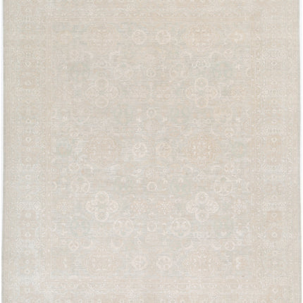 Serenity 8' 4" X 9' 11" Hand Knotted Wool Rug 8' 4" X 9' 11" (254 X 302) / Green / Wool