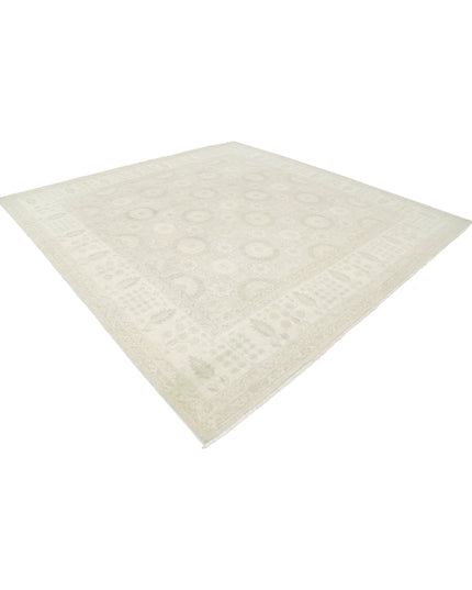 Serenity 10' 5" X 10' 9" Hand Knotted Wool Rug 10' 5" X 10' 9" (318 X 328) / Grey / Wool