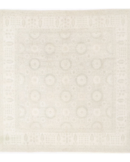 Serenity 10' 5" X 10' 9" Hand Knotted Wool Rug 10' 5" X 10' 9" (318 X 328) / Grey / Wool