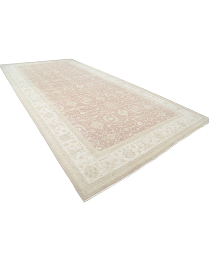 Serenity 9' 10" X 20' 3" Hand Knotted Wool Rug 9' 10" X 20' 3" (300 X 617) / Brown / Wool
