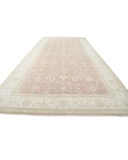 Serenity 9' 10" X 20' 3" Hand Knotted Wool Rug 9' 10" X 20' 3" (300 X 617) / Brown / Wool