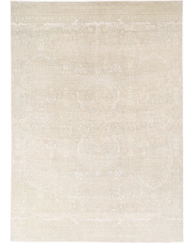 Serenity 9' 9" X 13' 8" Hand Knotted Wool Rug 9' 9" X 13' 8" (297 X 417) / Taupe / Wool