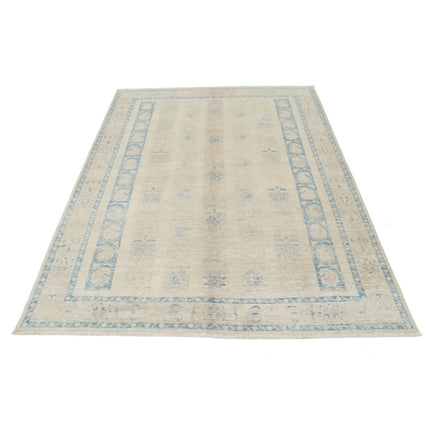 Serenity 5' 6" X 7' 4" Wool Hand-Knotted Rug 5' 6" X 7' 4" (168 X 224) / Ivory / Ivory