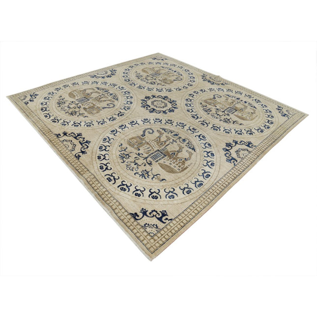 Serenity 8' 0" X 8' 1" Wool Hand-Knotted Rug 8' 0" X 8' 1" (244 X 246) / Brown / Brown