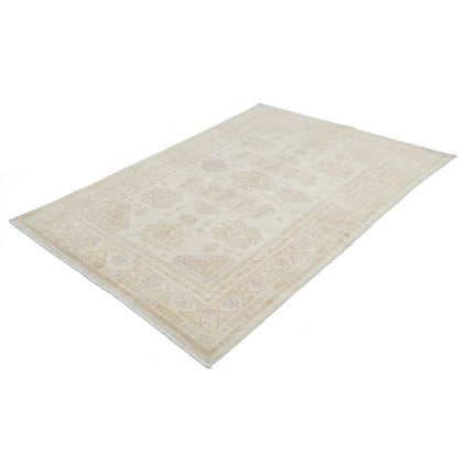 Serenity 4' 9" X 6' 9" Wool Hand-Knotted Rug 4' 9" X 6' 9" (145 X 206) / Ivory / Ivory