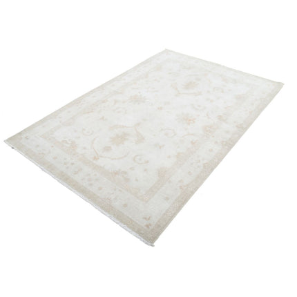 Serenity 4' 10" X 7' 3" Wool Hand-Knotted Rug 4' 10" X 7' 3" (147 X 221) / Ivory / Ivory