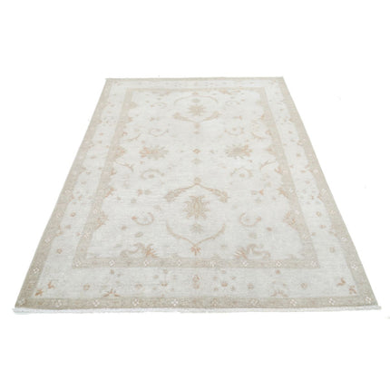 Serenity 4' 10" X 7' 3" Wool Hand-Knotted Rug 4' 10" X 7' 3" (147 X 221) / Ivory / Ivory