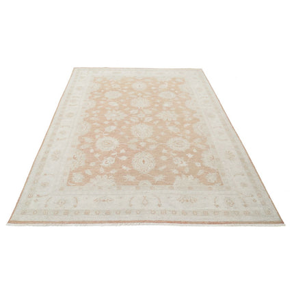 Serenity 5' 7" X 7' 1" Wool Hand-Knotted Rug 5' 7" X 7' 1" (170 X 216) / Red / Ivory